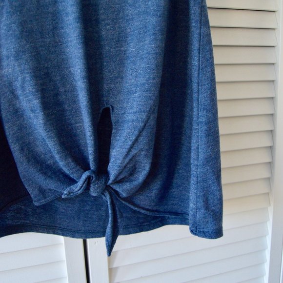 Tart Medium Tank Tie Front Blue Tank | Size Medium - Picture 3 of 6